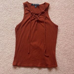 Ribbed Sleeveless Top Size Medium
